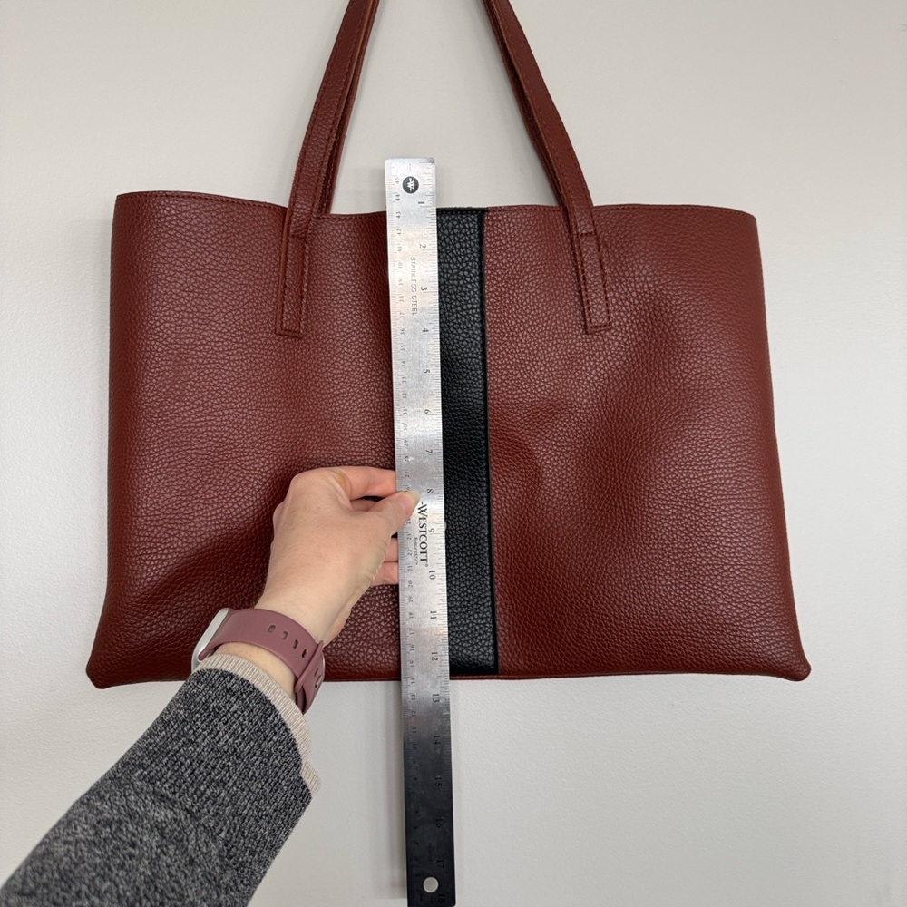 Elegant Vince Camuto Brown and Black Tote Bag - Picture 6 of 6